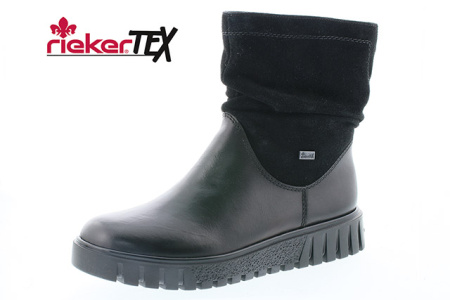 Полусапоги  Rieker  черный  кожа Z-7709 фото в интернет-магазине | Omadey.ru