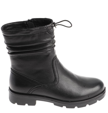 Полусапоги  Baden  черный  кожа Z-200336 фото в интернет-магазине | Omadey.ru