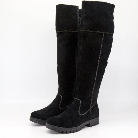 Сапоги  Rieker  черный  замша Z-6193 фото в интернет-магазине | Omadey.ru