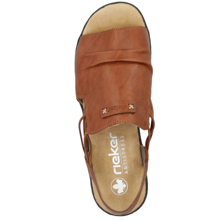 Босоножки  Rieker  коричневый  кожа искусств. F-400480 фото в интернет-магазине | Omadey.ru