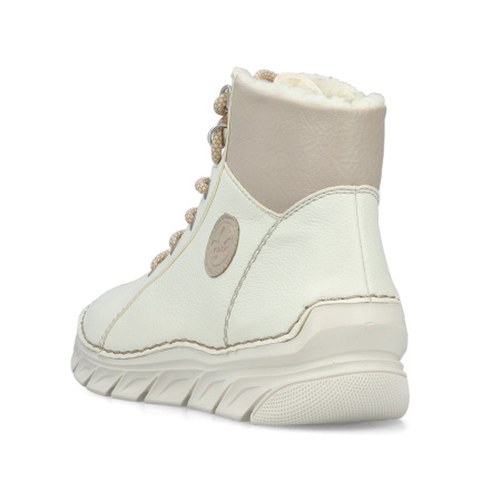 Ботинки  Rieker  белый  кожа искусств. Z-401047 фото в интернет-магазине | Omadey.ru