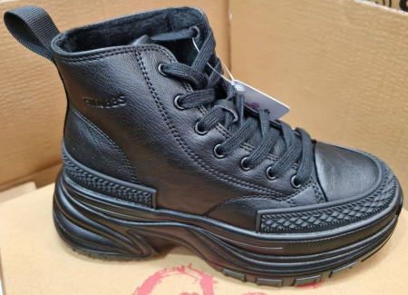 Кроссовки  Strobbs  черный  кожа искусств. Z-100550 фото в интернет-магазине | Omadey.ru