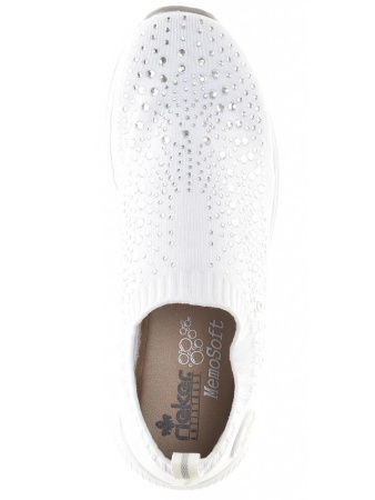 Кроссовки  женские Rieker  белый  кожа искусств./текстиль F-90462 фото в интернет-магазине | Omadey.ru