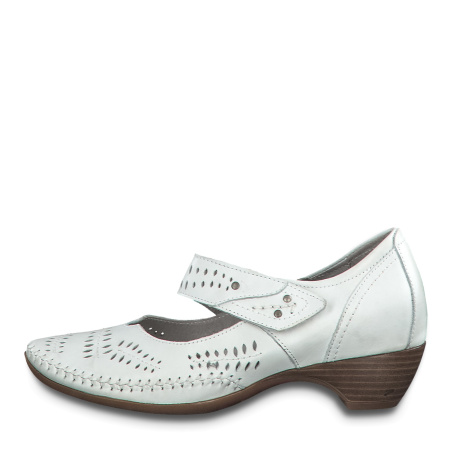 Туфли  Jana  белый  кожа F-80819 фото в интернет-магазине | Omadey.ru