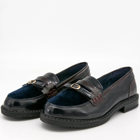 Туфли  Keddo  бордовый  кожа иск./иск.мех Z-8852 фото в интернет-магазине | Omadey.ru