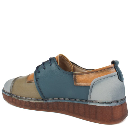 Туфли  Baden  голубой  кожа F-400237 фото в интернет-магазине | Omadey.ru