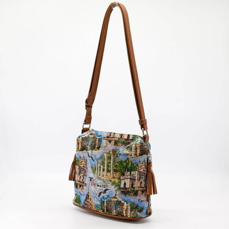 Сумка женская Omadey бежевый гобелен c10868 фото в интернет-магазине | Omadey.ru