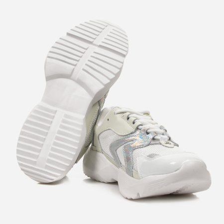 Кроссовки  Keddo  белый  текстиль/кожа F-80703 фото в интернет-магазине | Omadey.ru