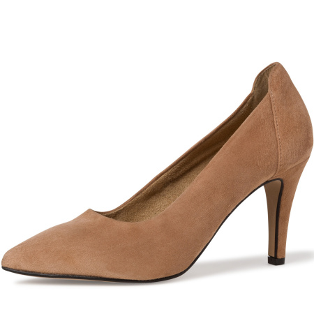 Лодочки  Tamaris  бежевый  замша Z-90122 фото в интернет-магазине | Omadey.ru