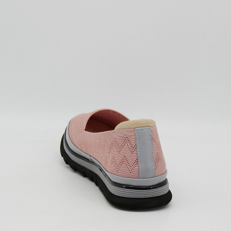 Слипоны  Rovigo  пудра  текстиль F-90955 фото в интернет-магазине | Omadey.ru