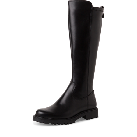 Сапоги  Tamaris  черный  кожа Z-400735 фото в интернет-магазине | Omadey.ru