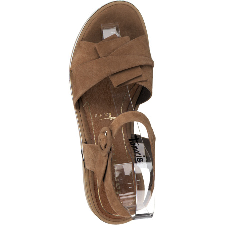 Босоножки  Tamaris  коричневый  замша F-80933 фото в интернет-магазине | Omadey.ru