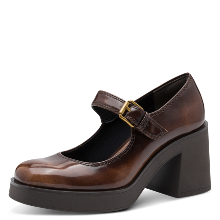 Туфли  Tamaris  коричневый  кожа искусств.  Z-400957 фото в интернет-магазине | Omadey.ru