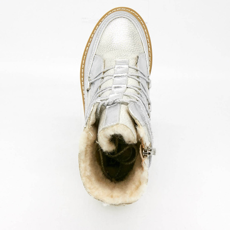 Ботинки  Betsy  серебряный  кожа искусств. Z-7488 фото в интернет-магазине | Omadey.ru