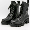 Ботинки  Dakkem  черный  кожа Z-100716 фото в интернет-магазине | Omadey.ru