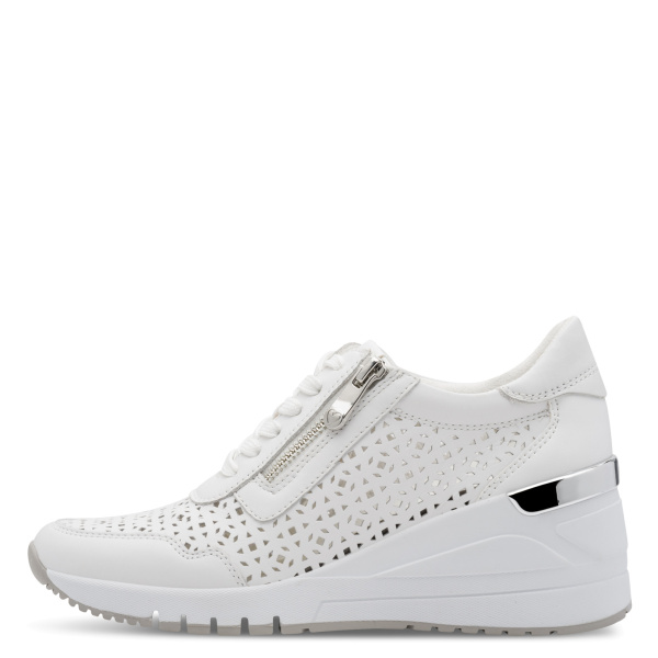 Фото Кроссовки  Marco Tozzi  белый  кожа F-400993