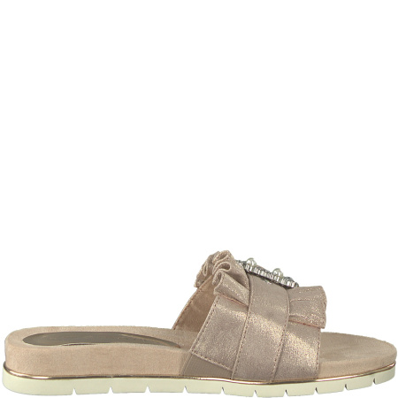 Шлепанцы  Tamaris  бежевый  текстиль F-7483 фото в интернет-магазине | Omadey.ru