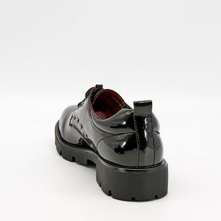 Туфли  Keddo  черный  кожа лаковая искусств. Z-100050 фото в интернет-магазине | Omadey.ru