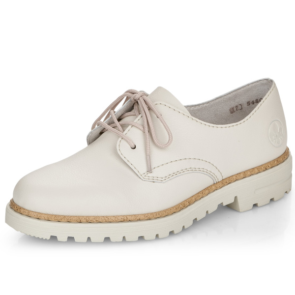 Фото Туфли  Rieker  белый  кожа F-100071