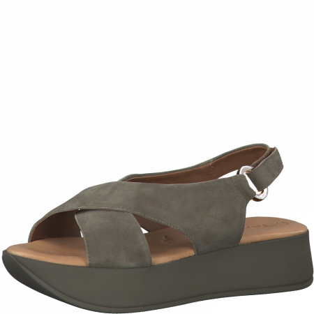 Сандалии  Tamaris  оливковый  кожа F-90744 фото в интернет-магазине | Omadey.ru
