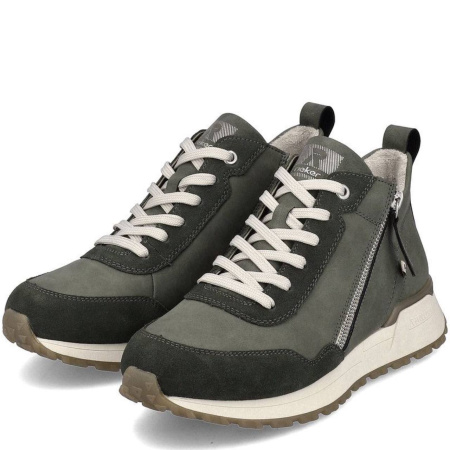 Ботинки  Rieker  зеленый  кожа/кожа искусств. Z-300144 фото в интернет-магазине | Omadey.ru