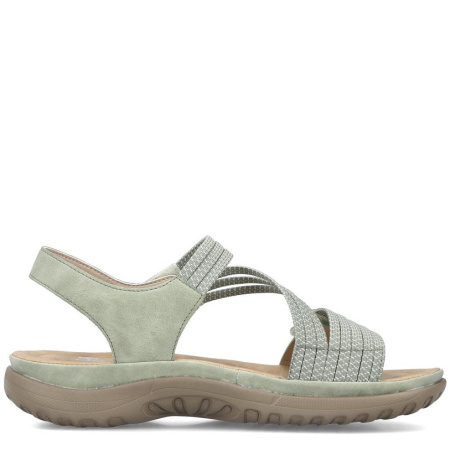 Босоножки  Rieker  зеленый  кожа искусств./текстиль F-400594 фото в интернет-магазине | Omadey.ru
