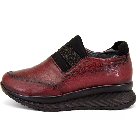 Полуботинки  Rovigo  бордовый  кожа Z-8221 фото в интернет-магазине | Omadey.ru