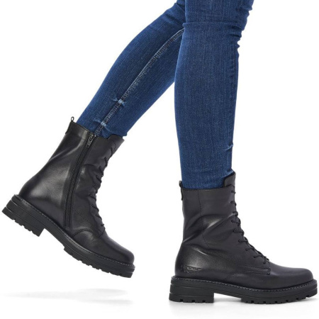 Ботинки  Remonte  черный  кожа/кожа искусств. Z-300027 фото в интернет-магазине | Omadey.ru