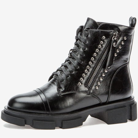 Ботинки  Betsy  черный  кожа искусств. Z-8903 фото в интернет-магазине | Omadey.ru