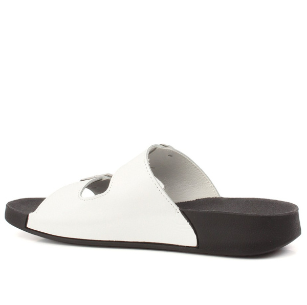 Фото Сабо  Suave  белый  кожа  F-401257