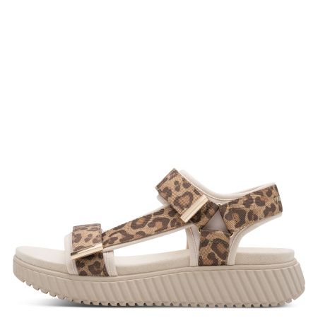 Сандалии  Marco Tozzi  леопард  текстиль F-401186 фото в интернет-магазине | Omadey.ru