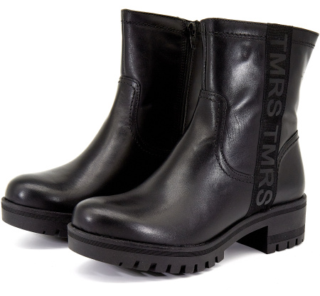 Полусапоги  Tamaris  черный  кожа Z-8226 фото в интернет-магазине | Omadey.ru