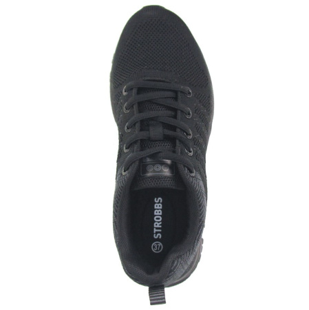 Кроссовки  женские Strobbs  черный  текстиль F-100024 фото в интернет-магазине | Omadey.ru