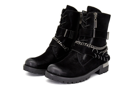 Ботинки  Betsy  черный  нубук искуств. Z-8376 фото в интернет-магазине | Omadey.ru