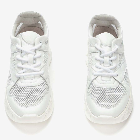 Кроссовки  Grunberg  белый  кожа иск. Микрополитекс/текстиль F-90962 фото в интернет-магазине | Omadey.ru Кроссовки  Grunberg  белый  кожа иск. Микрополитекс/текстиль F-90962 фото в интернет-магазине | Omadey.ru