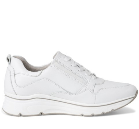 Кроссовки  женские Tamaris  белый  кожа F-100231 фото в интернет-магазине | Omadey.ru