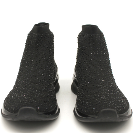 Ботинки  Tamaris  черный  текстиль Z-8018 фото в интернет-магазине | Omadey.ru