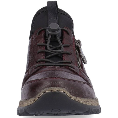 Полуботинки  Rieker  бордовый  кожа/текстиль Z-400032 фото в интернет-магазине | Omadey.ru