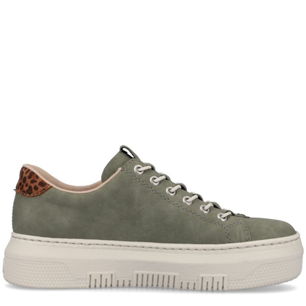 Фото Кеды  Rieker  зеленый  кожа искусств. F-400037 Фото Кеды  Rieker  зеленый  кожа искусств. F-400037