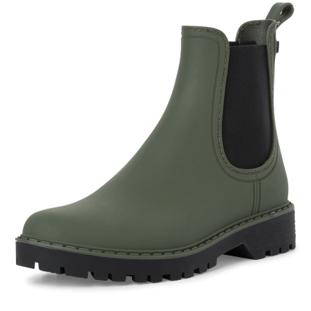 Ботинки  Tamaris  зеленый  кожа искусств. Z-200325 фото в интернет-магазине | Omadey.ru