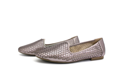 Туфли  Caprice  серебряный  кожа F-7040 фото в интернет-магазине | Omadey.ru