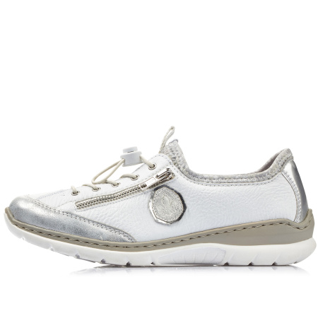 Кроссовки  Rieker  белый  кожа искусств./текстиль F-200055 фото в интернет-магазине | Omadey.ru