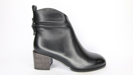 Ботильоны  Bonavi  черный  кожа Z-100146 фото в интернет-магазине | Omadey.ru