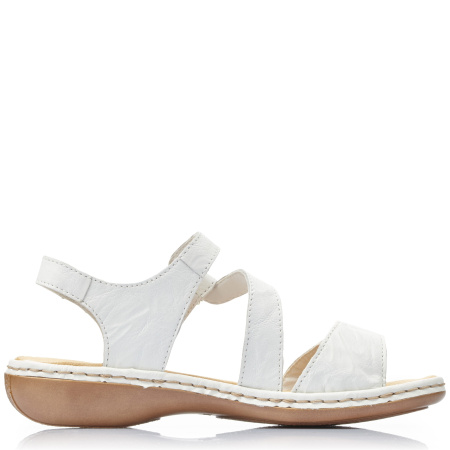 Босоножки  Rieker  белый  кожа F-400482 фото в интернет-магазине | Omadey.ru