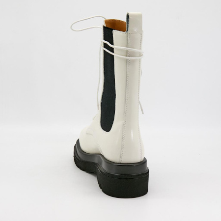 Ботинки  CV Martanni  белый  кожа Z-90641 фото в интернет-магазине | Omadey.ru