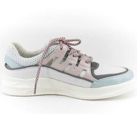 Кроссовки  женские Quattro Fiori  пудра  кожа F-80509 фото в интернет-магазине | Omadey.ru