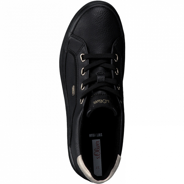 Фото Кеды  S.Oliver  черный  кожа искусств. Z-100219