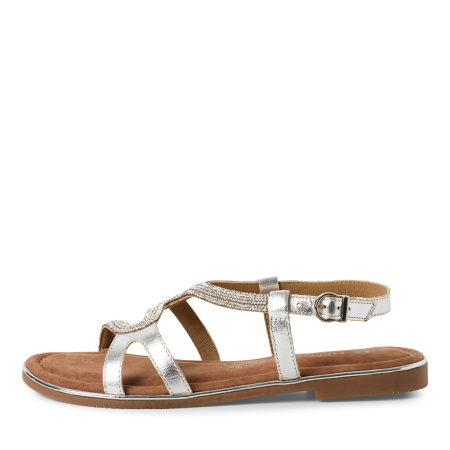 Сандалии  Marco Tozzi  серебряный  кожа F-401078 фото в интернет-магазине | Omadey.ru