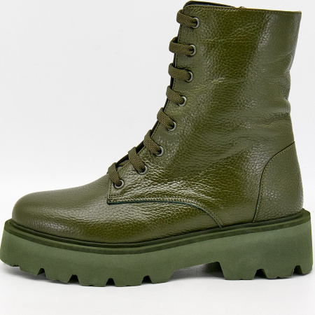 Ботинки  Dakkem  хаки  кожа Z-100399 фото в интернет-магазине | Omadey.ru