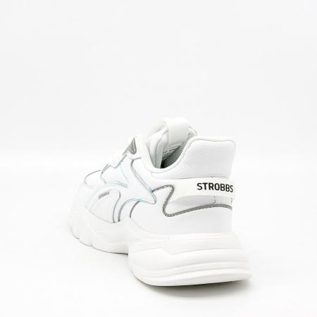 Кроссовки  женские Strobbs  белый  кожа/кожа искусств. Z-90508 фото в интернет-магазине | Omadey.ru